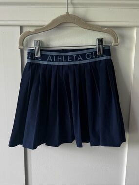 Athleta Pleated Navy Skort